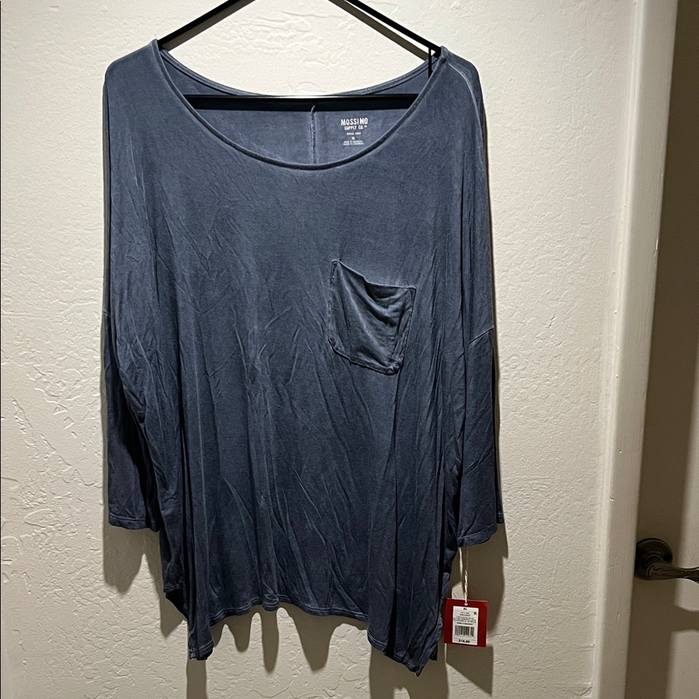 Mossimo Supply Co. Charcoal Long Sleeve Top